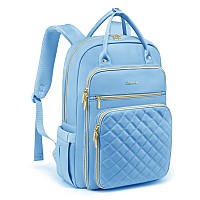 Lovevook Womens Angel Blue Laptop Backpack 169 X 12 X 79 In 173 Lbs 27Liter Capacity 4 Compartments 18 Pockets Usb Ch