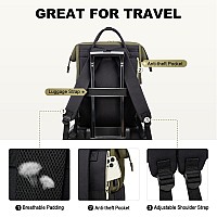 Lovevook Laptop Backpack For Women 17Inch Large Capacity Fashion Work Computer Backpacks Travel Business Bags Purse Teacher