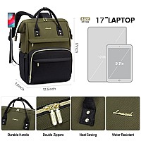 Lovevook Laptop Backpack For Women 17Inch Large Capacity Fashion Work Computer Backpacks Travel Business Bags Purse Teacher