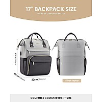 Lovevook Laptop Backpack For Women 17Inch Large Capacity Fashion Work Computer Backpacks Travel Business Bags Purse Teacher