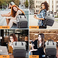 Lovevook Laptop Backpack For Women 17Inch Large Capacity Fashion Work Computer Backpacks Travel Business Bags Purse Teacher