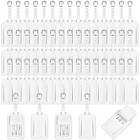 50 Pieces Bulk Luggage Tag Travel Bag Tags Leather Suitcase Tags Travel Bag Labels With Full Privacy Cover And Name Id Card For