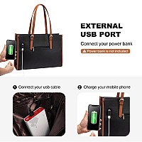 Lovevook Laptop Bag For Women Fashion Computer Tote Bag Large Capacity Work Handbag 156 Inch Messenger Bag Purse With Bow Br