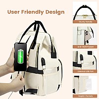 Lovevook Travel Laptop Backpack For Women Fashion Computer Backpack Purse For Work Business Teacher Nurse Bag 156Inch Casual D