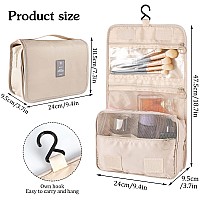 Pengxiaomei Hanging Toiletry Bag Waterproof Traveling Toiletries Bag Portable Travel Makeup Pouch Multifunction Travel Bathroom