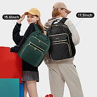 Lovevook 156 Inch Laptop Backpack For Womenfashion Work Travel Backpackwaterproof Day Pack Purse For Teacher Nurse Dark Green