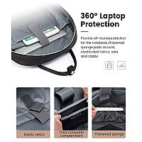 Lovevook Laptop Backpack For Women 173 Inch Water Resistant Lightweight Usb Charging Quilted Commuter Backpack Black