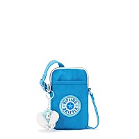 Kipling Womens Tally Minibag Lightweight Crossbody Mini Nylon Phone Bag Eager Blue Fun