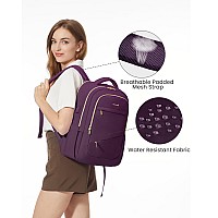 Lovevook Laptop Backpack For Women Slim Business Laptops Bag With Separate Computer Compartment Stylish Daypack For College Wor