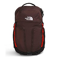 The North Face Surge Commuter Laptop Backpack Coal Brownfiery Redtnf Black One Size