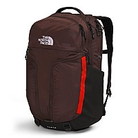 The North Face Surge Commuter Laptop Backpack Coal Brownfiery Redtnf Black One Size