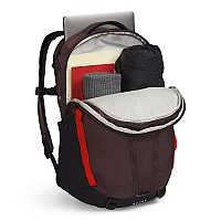 The North Face Surge Commuter Laptop Backpack Coal Brownfiery Redtnf Black One Size