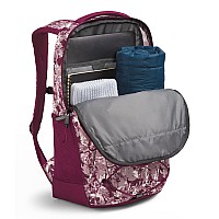 The North Face Womens Jester Everyday Laptop Backpack Boysenberry Coleus Camo Print One Size