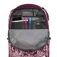 The North Face Womens Jester Everyday Laptop Backpack Boysenberry Coleus Camo Print One Size