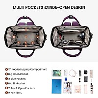 Lovevook Laptop Backpack For Women Fashion 17 Inch Large Backpack Computer Backpack Nurse Teacher Bag For Travel Work Business C