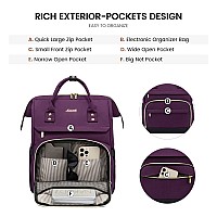 Lovevook Laptop Backpack For Women Fashion 17 Inch Large Backpack Computer Backpack Nurse Teacher Bag For Travel Work Business C