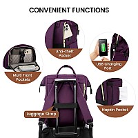 Lovevook Laptop Backpack For Women Fashion 17 Inch Large Backpack Computer Backpack Nurse Teacher Bag For Travel Work Business C