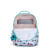 Kipling Womens Seoul 15 Laptop Backpack Durable Roomy With Padded Shoulder Straps Builtin Protective Sleeve