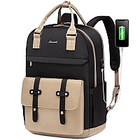 Lovevook Laptop Backpack For Women 173 Inch Laptop Bag With Usb Charging Port Fashion Water Resistant Daypacks Teacher Nurse