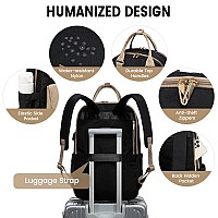 Lovevook Laptop Backpack For Women 173 Inch Laptop Bag With Usb Charging Port Fashion Water Resistant Daypacks Teacher Nurse