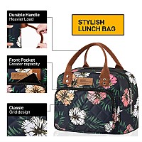 Buringer Homespon Lunch Bag For Woman Man Adults With Front Pocket Insulated Lunch Tote Lunch Box Container For Work Picnic Or T