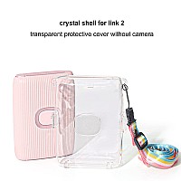 Mini Link 2 Clear Camera Case Transparent Pvc Protective Bag For Instax Mini Link 2 Smartphone Photo Printer Accessories Rainb