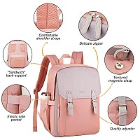 Rjeu Girls Backpack For School156In Laptop Schoolbag For College Student Teenagercute Bookbag For Womenpink Gray