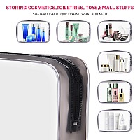 6 Pack Toiletry Bag Makeup Bag Cosmetic Bag Tsa Approved Clear Travel Toiletry Bag Wih Zippers Quart Size Travel Makeup Cosmet