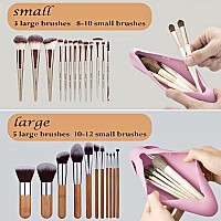 Travel Essentials Makeup Brush Holder Portable Make Up Organizer Silicone Cosmetic Bag Soft And Waterproof Small Makeup Brush