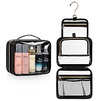 Cubetastic Toiletry Bag For Men Clear Hanging Toiletries Bag For Travelling Transparent Makeup Bag Organizer Portable Skincare