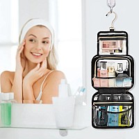 Cubetastic Toiletry Bag For Men Clear Hanging Toiletries Bag For Travelling Transparent Makeup Bag Organizer Portable Skincare