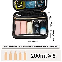 Cubetastic Toiletry Bag For Men Clear Hanging Toiletries Bag For Travelling Transparent Makeup Bag Organizer Portable Skincare