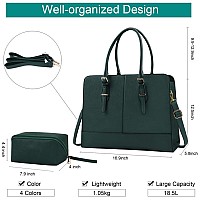 Laptop Bag For Women Leather Work Tote 156 Inch Laptop For Computer Bag Waterproof Business Office Professional Large Capacity