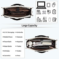 Laptop Bag For Women Laptop Tote Bag 17 Inch Waterproof Leather Computer Tote Bag With Usb Charging Port Women Briefcase Busi