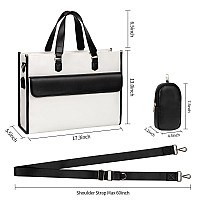 Laptop Bag For Women Laptop Tote Bag 17 Inch Waterproof Leather Computer Tote Bag With Usb Charging Port Women Briefcase Busi