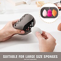 Feryes Large Silicone Makeup Sponge Holder Beauty Blender Case Travel Essentials Portable Double Sided Design Face Sponge Cov