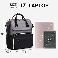 Lovevook Laptop Backpack Purse For Women Large Travel Work Bags With 17Inch Laptop Pocket Fashion Business Computer Backpacks