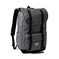 Herschel Supply Co Little America Mid Raven Crosshatch One Size