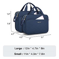 Bagsmart Toiletry Bag For Women Large Toiletry Bag Waterresistant Makeup Cosmetic Organizer Bag For Accessories Shampoo Full