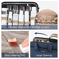 Bagsmart Large Toiletry Bag Travel Makeup Organizer Waterresistant Makeup Cosmetic Bag Travel Bag For Accessories Shampoo Fu