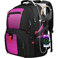 Yamdeg 17 Inch Laptop Backpack Large Carry On Backpacks For Women Big Laptop Backpack With Anti Theft Pocket Tsa Flight Appro