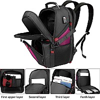 Yamdeg 17 Inch Laptop Backpack Large Carry On Backpacks For Women Big Laptop Backpack With Anti Theft Pocket Tsa Flight Appro