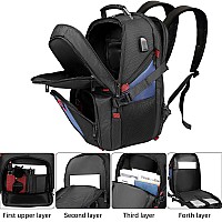 Large Laptop Backpack Yamdeg Extra 45L Flight Approved Backpacks For Women Men Big Capacity Travel Daypack Tsa Airline Approve