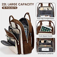 Lovevook Laptop Backpack For Women Water Resistant Travel Work Backpacks Purse Stylish Business Teacher Nurse Computer Bag With