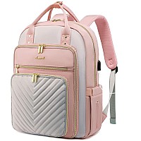 Lovevook Laptop Backpack For Women Water Resistant Travel Work Backpacks Purse Stylish Business Teacher Nurse Computer Bag With