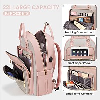 Lovevook Laptop Backpack For Women Water Resistant Travel Work Backpacks Purse Stylish Business Teacher Nurse Computer Bag With