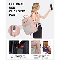 Lovevook Laptop Backpack For Women Water Resistant Travel Work Backpacks Purse Stylish Business Teacher Nurse Computer Bag With