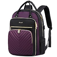 Lovevook Laptop Backpack For Women Water Resistant Travel Work Backpacks Purse Stylish Business Teacher Nurse Computer Bag With