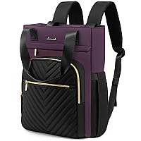 Lovevook Laptop Backpack For Women 156 Inch Work Business Laptop Bag Wide Top Open Teacher Nurse Bag With Usb Port Waterproo