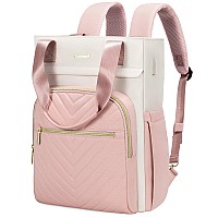 Lovevook Laptop Backpack For Women 156 Inch Work Business Laptop Bag Wide Top Open Teacher Nurse Bag With Usb Port Waterproo